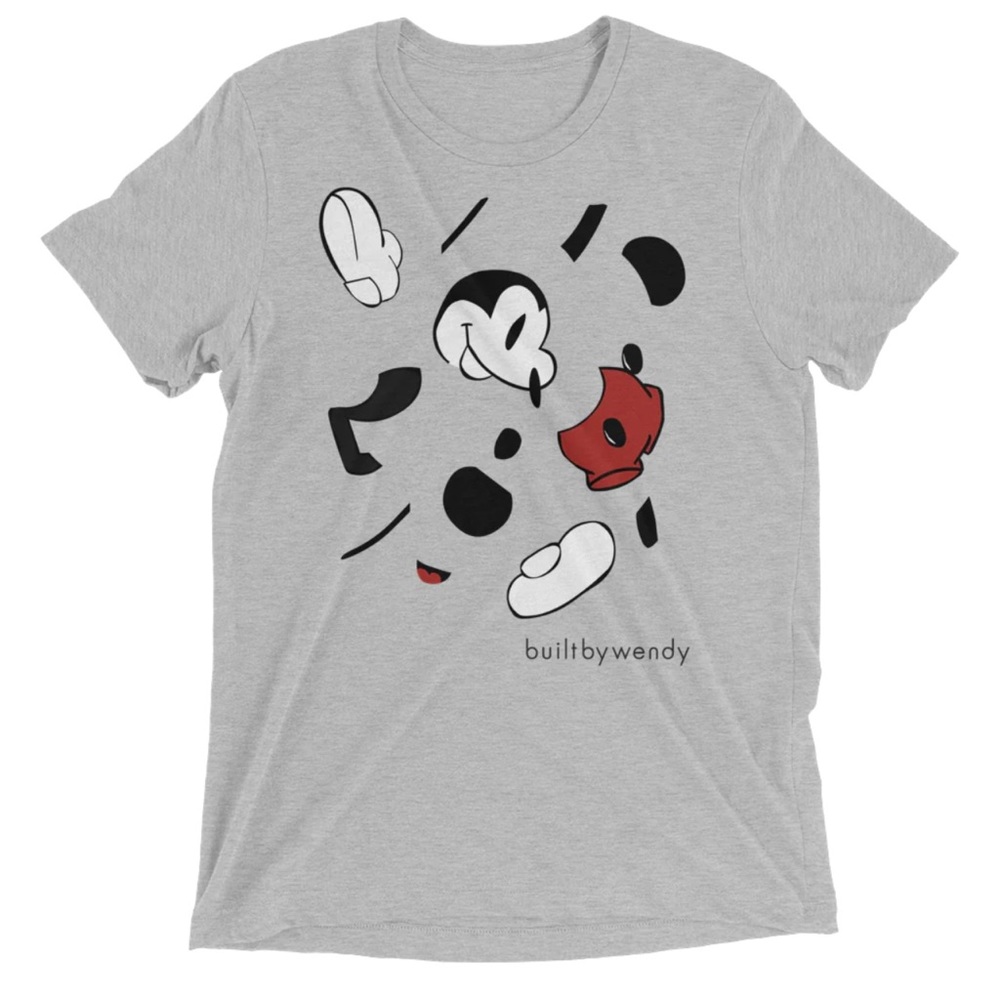 Rare! Brand New Built By Wendy Ezploding Mickey Mouse t-shirt XL Unisex